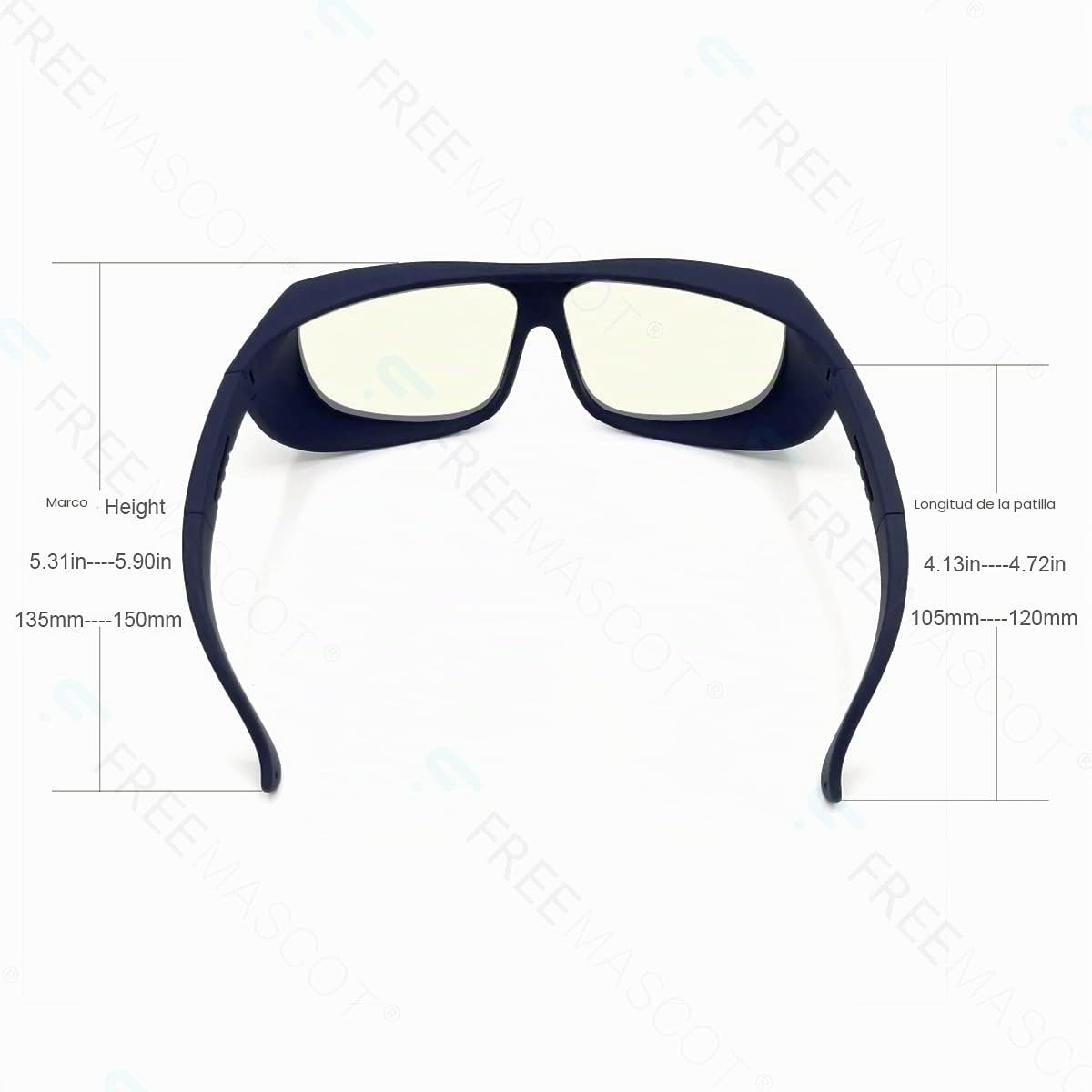 FreeMascot OD 6+ 9000 nm-11000 nm / 10600 nm de longitud de onda CO2 lentes de seguridad láser