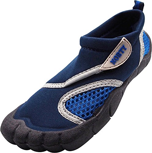Image of NORTY Water Shoes for Boys and Girls - Swim Socks for Beach, Boat, and Pool - Skeletoe Barefoot Design - Cruise Ship Essentials for Kids - Hiking and Camping Footwear