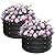 ZXZYHFTY Round Galvanized Raised Garden Bed kit,Black Outdoor Garden Raised Planter Box, Round Large Metal Raised Garden Beds for Vegetable 2 * 2 * 1ft 2 Pcs