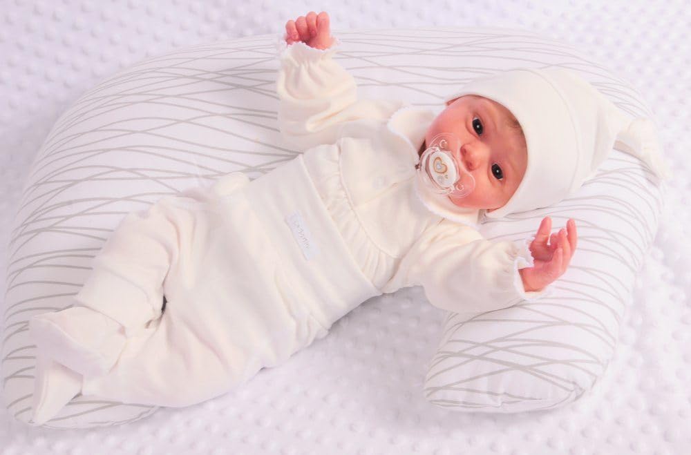 Baby Erstlingsset 3-teilig Wickelbody Hose Mütze Langarmbody Anzug Neugeborene Jungen Mädchen Unisex Babykleidung Baumwolle Geschenk Geburt Babyset bequem weich Babymode Erstausstattung