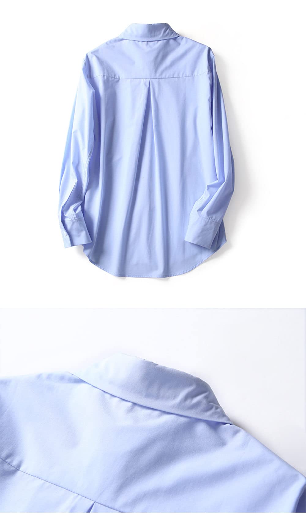Damen Bluse Aus Baumwolle Mit Knöpfen,Blaue,Schlichte Strickjacke Mit Klassischem Revers,Tunika Hemd,Jacken Mit Tasche,Lässige T Shirt Oberteile Für Das Büro