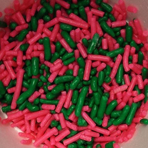 Ice Cream Toppings Jimmie Sprinkles PINK AND GREEN mix