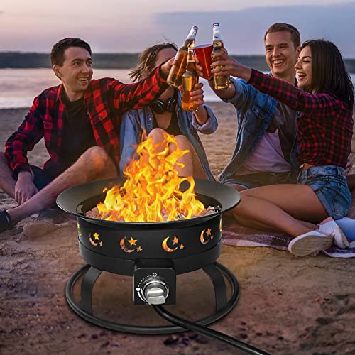 FOOPIT-Portable-Propane-Fire-Pit-Camping-Small-Smokeless-Gas-Firepit-Outdoor-Fireplace-Round-Steel-Bonfire-Pits-for-Outside