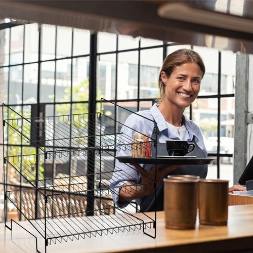Leifide LEIFIDE-METAL WIRE-22 3 Tier Snack Basket, 24 X 14.9 X 23.2 Inch Candy Display Rack thumb #5