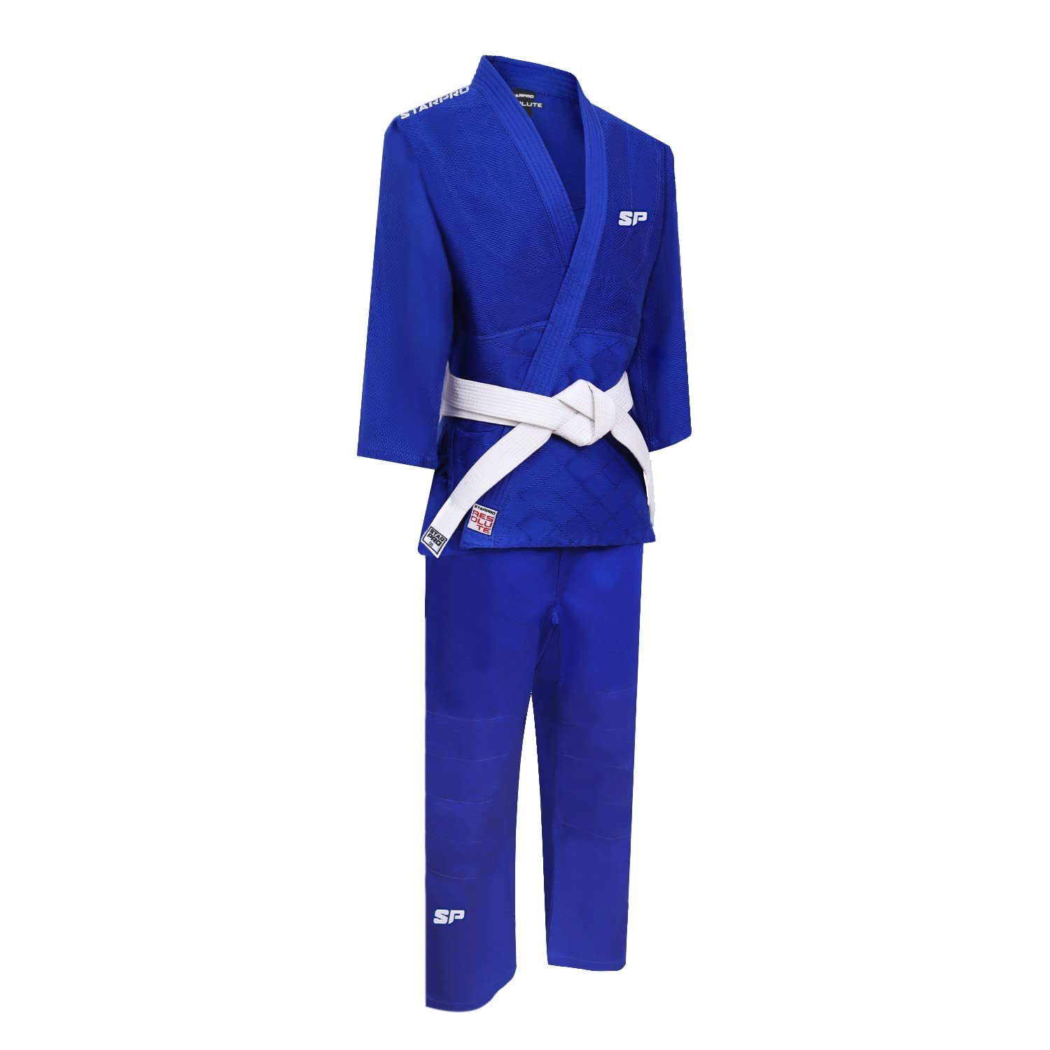 Starpro Judoanzug für Kinder & Erwachsene – Baumwoll-Polyester-Mischung, 350 g/m², Größen 110–200 cm, Blau, 120cm