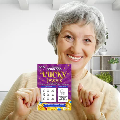 Image of Grandma Pregnancy Announcement Scratch Off Card - Fun Lottery Ticket Reveal, Unisex