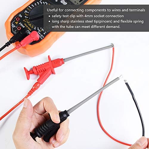 Test Leads, Multimeter Electronic Test Leads Kit Professional Digital Multimeter Accessories Kit with Test Extension, Alligator Clips, Test Probes and Plunger Mini-Hooks (22-Pieces)