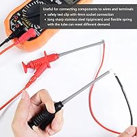 HANDSKIT-Messleitungen, Multimeter-Kit für elektronische Messleitungen, professionelles Digitalmultimeter-Zubehörset mit Messverlängerung, Krokodilklemmen, Prüfspitzen und Mini-Kolbenhaken, 22-teilig – Ansicht 6