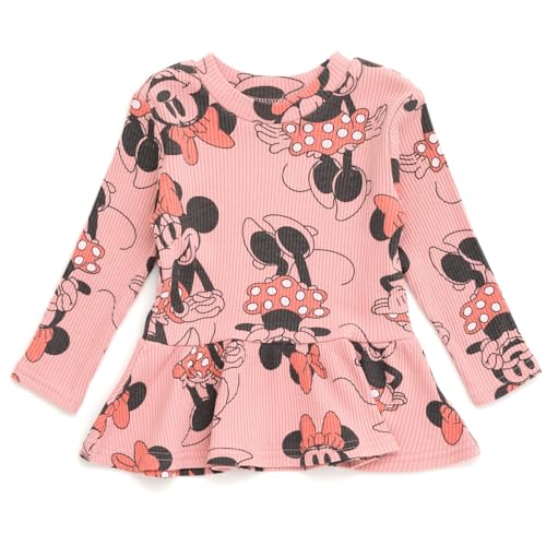 Image of Disney Girls' Ribbed Long Sleeve Tee and Pants Set for Baby & Kids