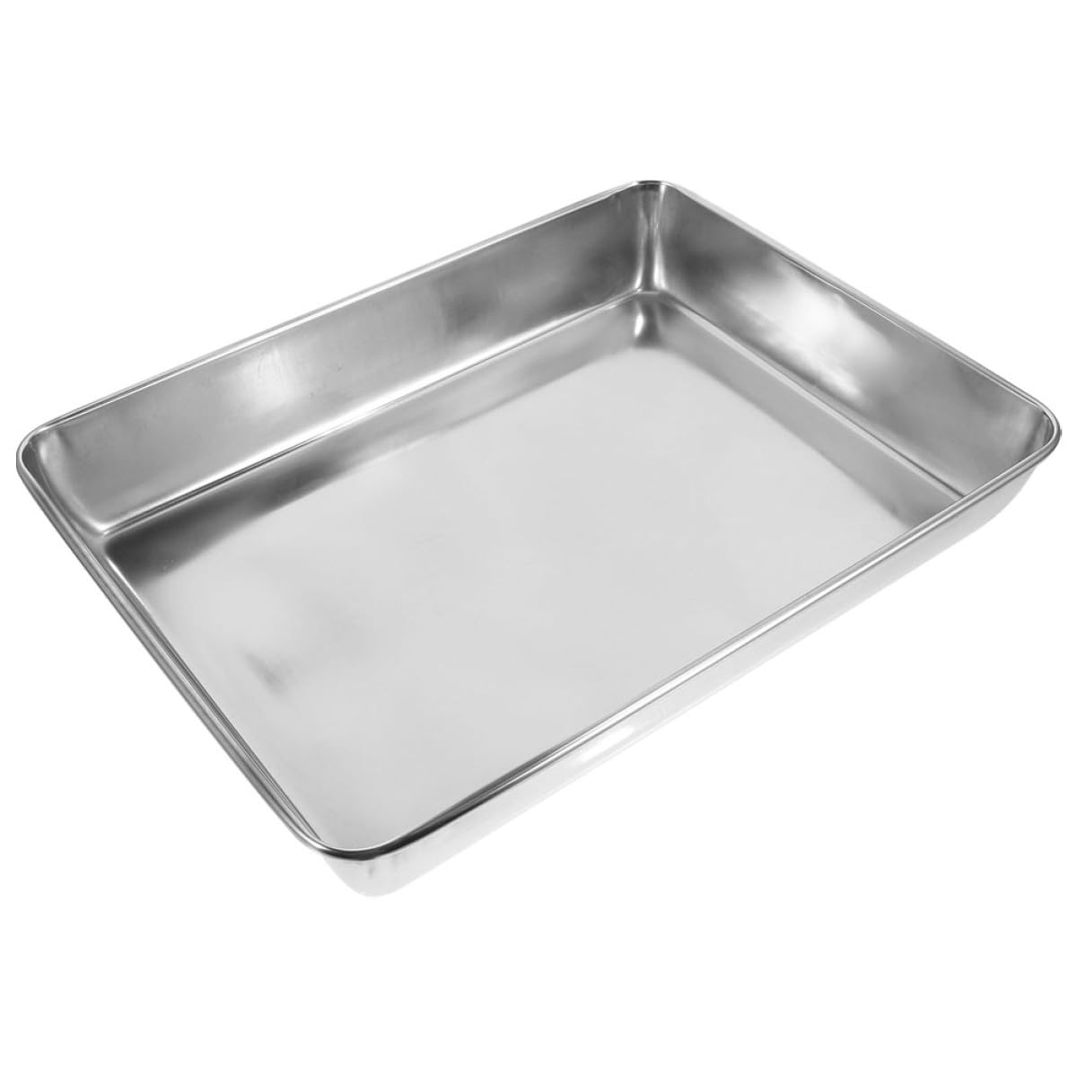 Outanaya Vogelbadewanne aus Edelstahl Metall Taubendusche mit Glatten Kanten 35X30cm Vogelkäfig Zubehör für Tauben und Papageien
