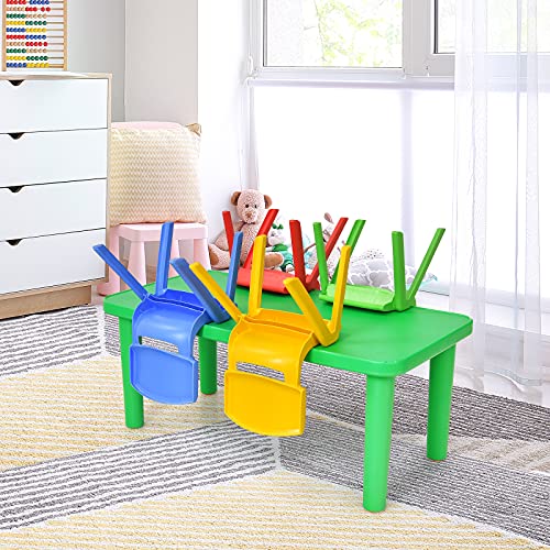 Costzon Kids Chairs, Stackable Plastic Learn And Play Chair For School Home Play Room, Colorful Chairs For Toddlers, Boys, Girls (Multicolor, 4 Chairs) #TOP4