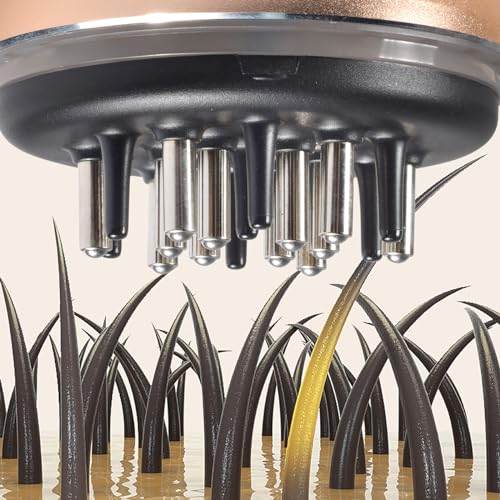 Kopfmassagegerät, Kopfhaut Massagebürste und Haare Applikator Flasche 2 in 1, Essenz Geht Tief in Die Haarwurzel und Massiert die Kopfhaut, Bieten Sie professionelle Behandlung für Haare – Bild 3