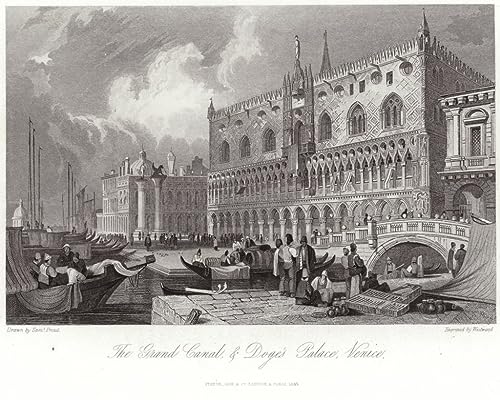 Prints Toile Peinture Murale Venise Samuel Prout Déco 60x90