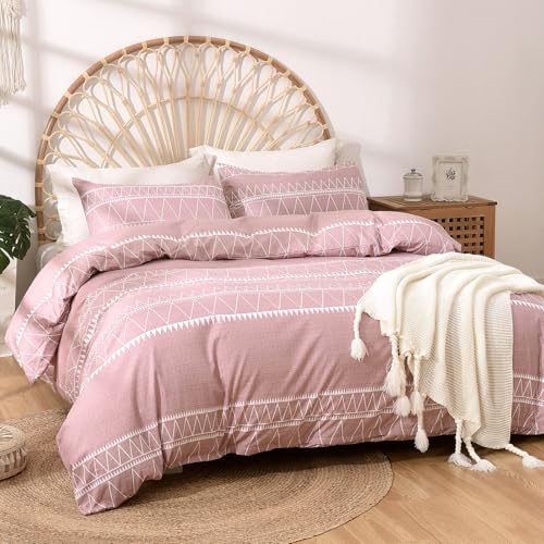 Tokokimo Housse de Couette 220x240 avec 2 Taies d'oreiller 65x65 cm - Design Bohémien - Parure de lit 220x240 Adulte - 100% Microfibre Housse Couette avec...