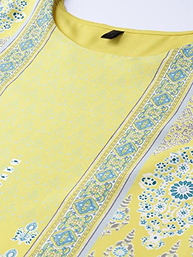 Image of Vaamsi Women's Crepe a-line Kurta (VPK1641E L Multicoloured)