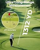 CIGMAN Golf Range Finder 1200M Side Digital Display Slope Compensation ±1M Precision 25MM Eyepiece Rechargeable TYPE-C Rangefinder for Golf Course, Hiking, Sports Events & Outdoor Use - Image 3