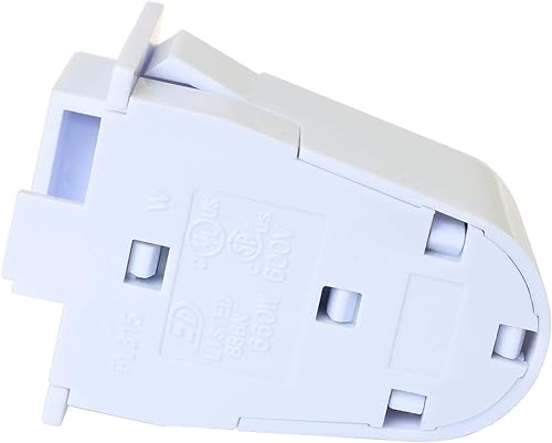 Miniatura 4 de Tombstone Base Socket 2 pares T8 de un solo pin FA8 Soporte de lámpara Base de lápida para diodo emisor de luz de 8 pies Tubo fluorescente de luz