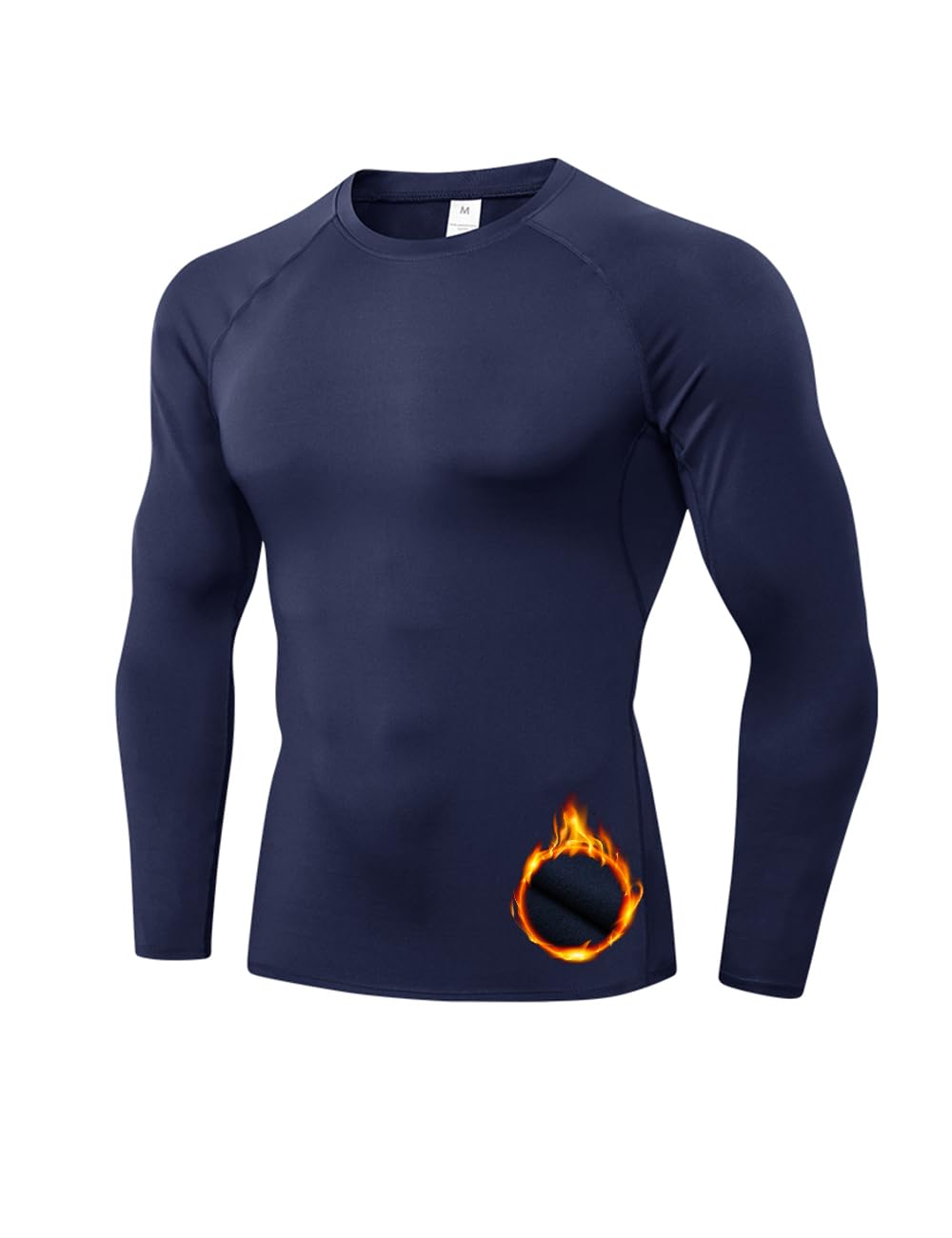 Men's Thermal Compression Shirts Long Sleeve Athletic Running Gear Undershirt Base Layer for Winter Cold Weather