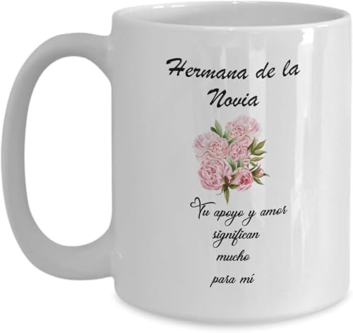 Miniatura 3 de Regalo De Boda Para Hermana De La Novia, Regalo Para Hermana De La Novia El Día De Boda, Taza Café O Té De Bodas a Hermana De La Novia