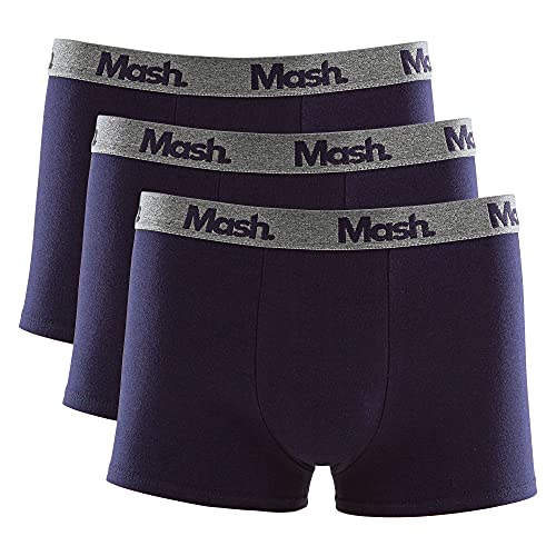 Kit 3 Cuecas Boxer Cot El Bord, Mash, Masculino, Azul Marinho/Azul Marinho/Azul Marinho, G