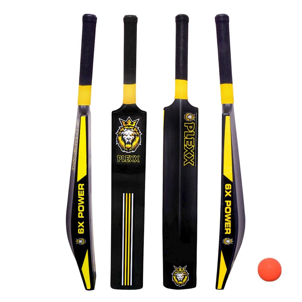PLEXX Plastic Octopus Grip Cricket Bat with Ball for Unisex Adult, Advance Play All Tennis Ball, Gully Cricket, Tournament Match (Pack of 1)-image-48