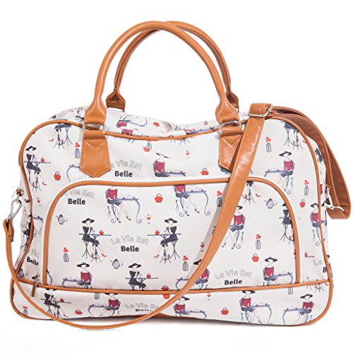 Travel Duffle Tote Bag. Elegant Weekend 