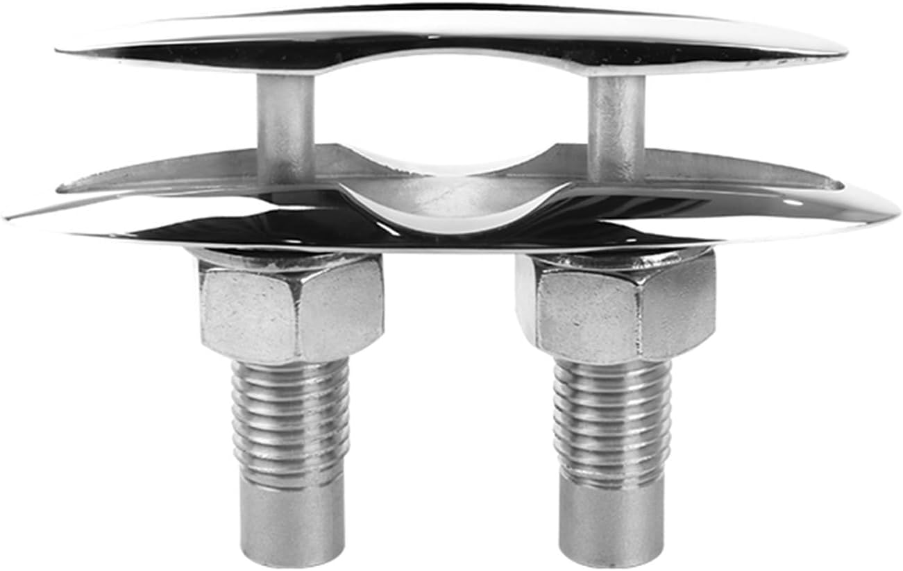 Marine Hardware 5inch 6inch Heavy Pop Up Cleat Boat Accessories Save Space 316 Stainless Steel Mooring Dock Neat Cleat Marine Boat Yacht Bollard