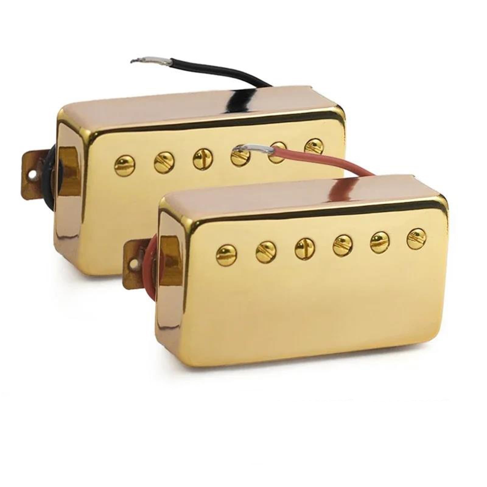 Przetwornik do gitary elektrycznej Przetwornik mostkowy na szyję do gitary elektrycznej w stylu LP Mosiężny pokrowiec Guitarra Pickup Przetwornik Części Gitary Elektrycznej(Gold Neck Bridge)