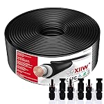 XIIW – 4mm² 25m Solarkabel für Balkonkraftwerk, Solarpanel, PV, Erd