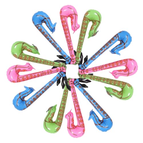 Sosoport Cultivate Music Interest 12pcs Inflatable Saxophones Perfect Party School Props Lightweight Child-Friendly