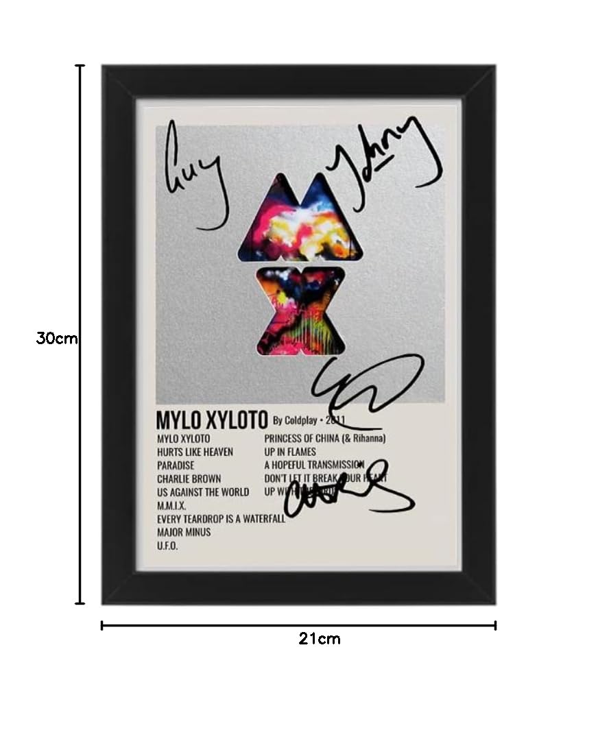 Coldplay MYLO XYLOTO Album Cover Signed Poster - Autographed Print