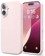 Verco Mobile Phone Case for iPhone 16 Case, Silicone Gel [Soft Lining] Protective Case for iPhone 16 Case, Shockproof, Pink