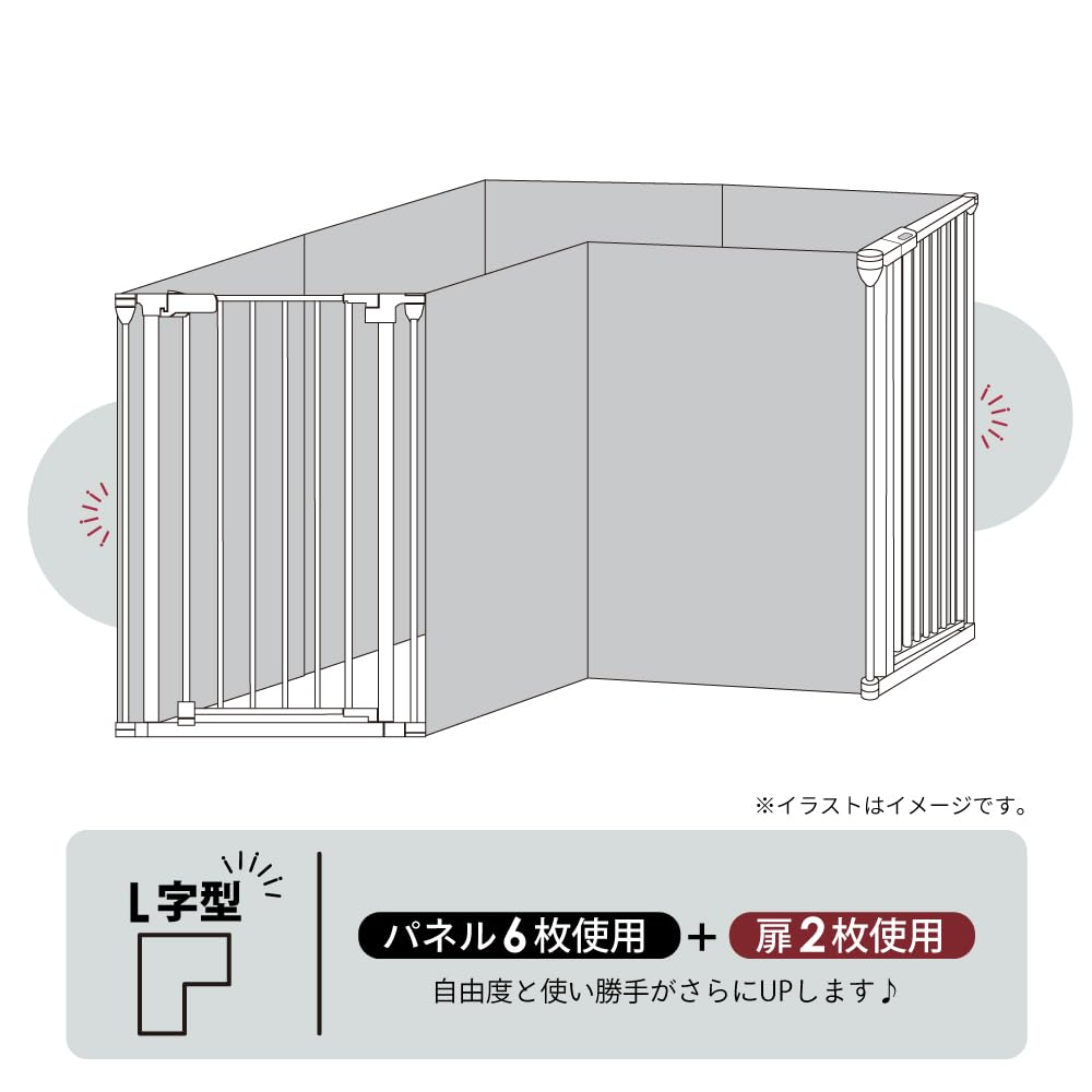 Amazon.co.jp: Life Masters ペットケージ DOGSAFE8 L 専用 増設扉