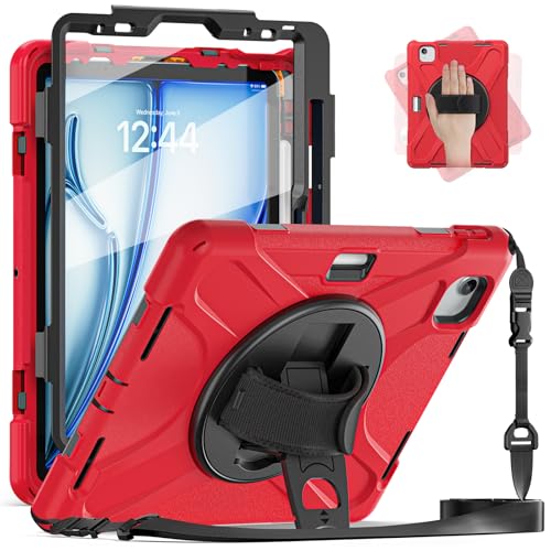 Funda iPad Air 11 M3 M2 antichoque con correa de hombro para evitar caídas de niños