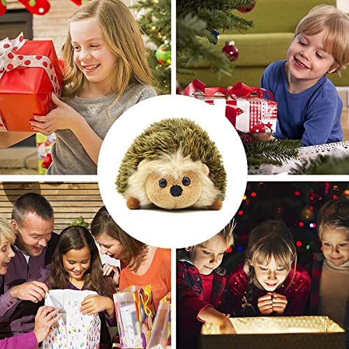Xuo Hedgehog Stuffed Animal, Cute Stuffed Hedgehog Soft Adorable Squishy Plush Toy, Gift For Boys Girls Kids (Brown) #TOP6