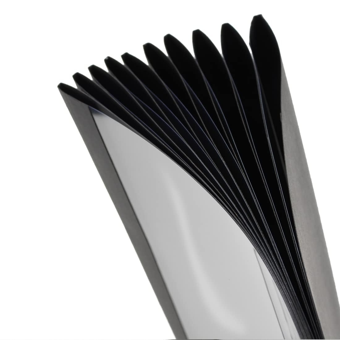 RAYSON Cubiertas térmicas de 3 mm, encuaderna hasta 25 hojas A4, transparente/negro, pack de 25