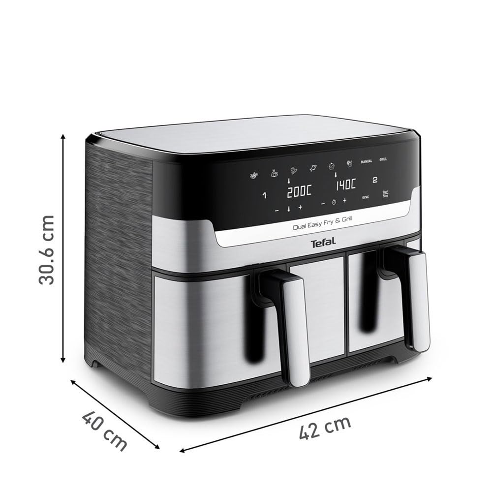 Tefal Dual Easy Fry & Grill EY905D Friteuse à Air Chaud Ansicht 3