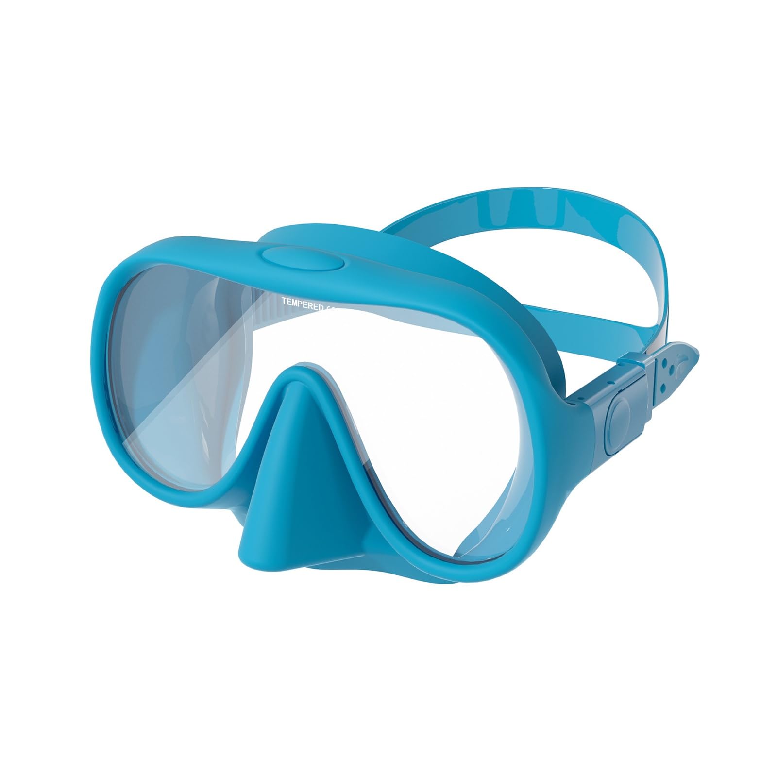 Máscaras de Buceo Máscara de Snorkel líquido con Lente antivaho for Buceo para Uso Diario(Azul)