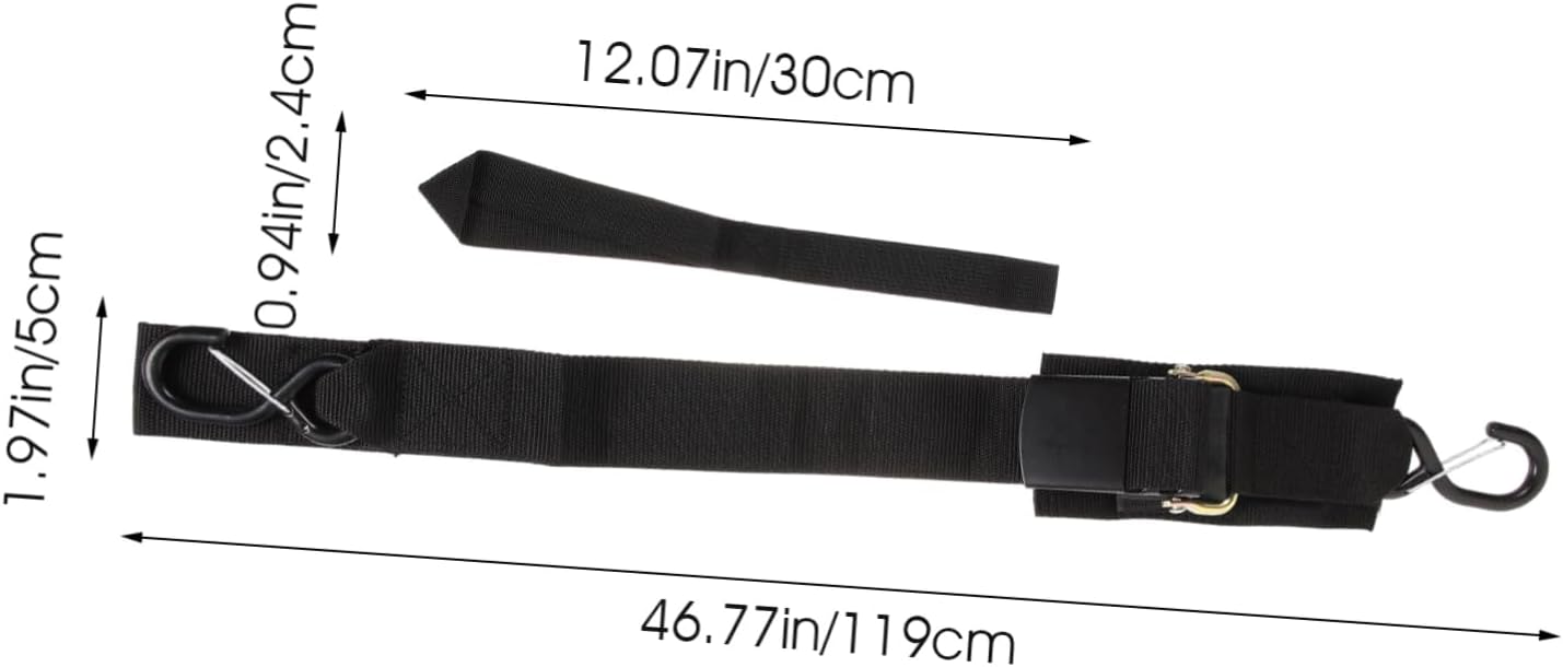 2 Sets Boat Trailer Tie-Down Straps Wide Application for Boats Safe Easy to Use High-Strength Nylon Alloy Steel