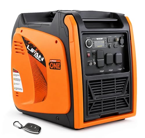 Image of LIFAN LF6800iE 6900W Peak Gas Inverter Generator, Remote Start, 120V /240V 23A Twist Lock Outlet, CO Sensor, 312cc Engine for Home Backup & RV, EPA Certified (Non-CARB /Not for Sale in CA)