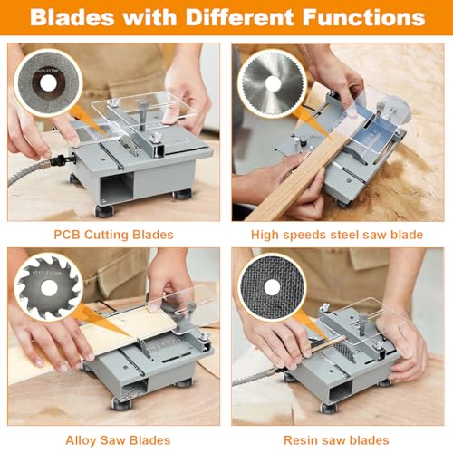 Sinpiode Mini Table Saw 7-Speed