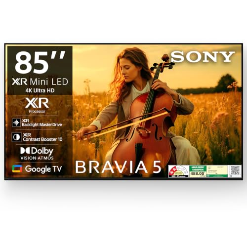 Sony 215 cm (85 inches) BRAVIA 5 Series 4K Ultra HD Smart Mini LED Google TV K-85XR55A