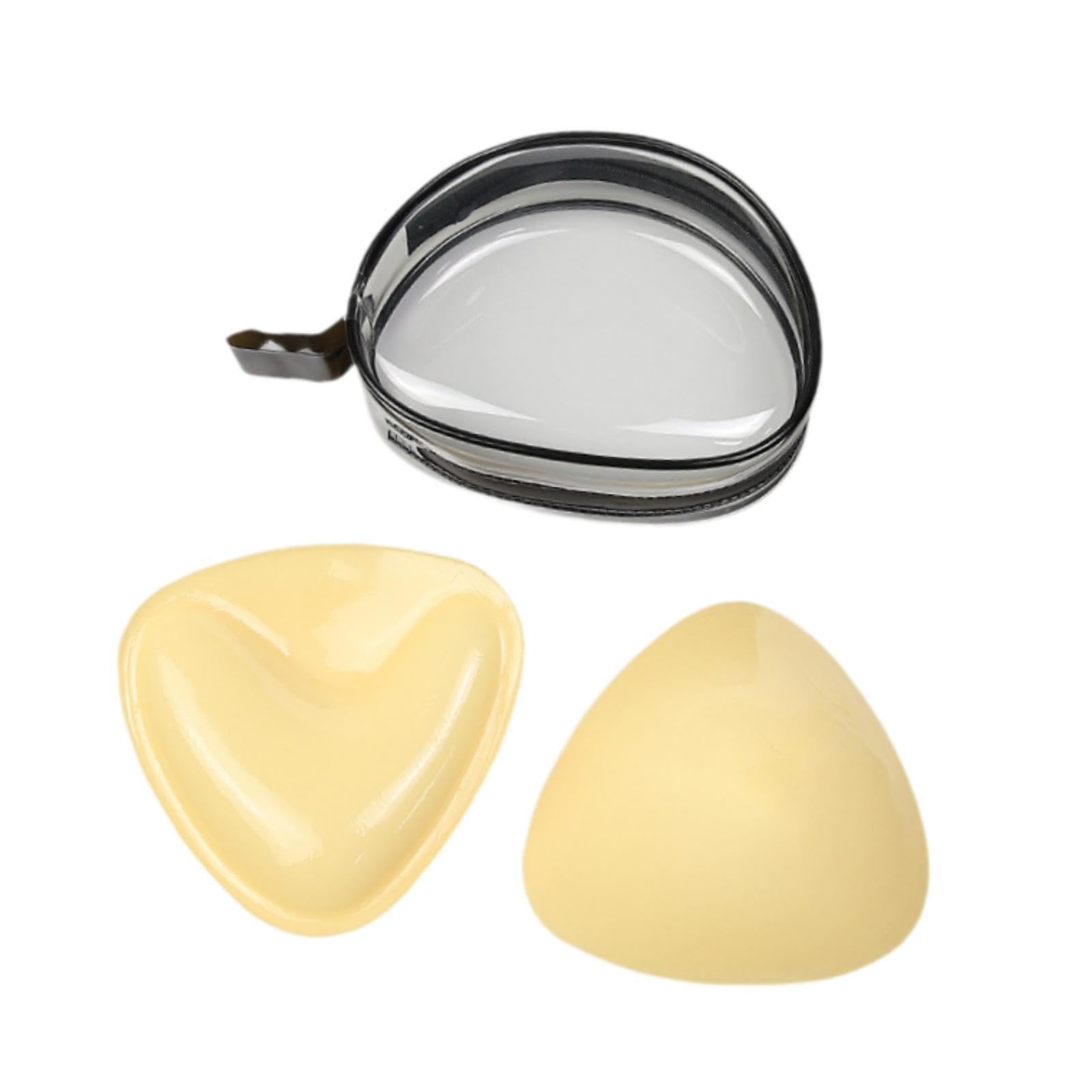2x Bra Pads Inserts Invisible Reusable for Sports Bra Wear Bathing Suit S with Clear Box-image-5