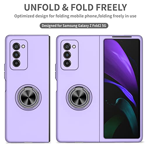 Protection Samsung Galaxy Z Fold 5 5G bleu marine antichoc avec support anneau