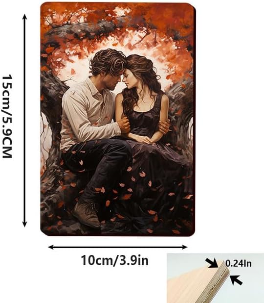 Miniatura 3 de Lefangovs Tarjeta de felicitación de amor de madera para el día de San Valentín, árbol del amor, aniversario, cumpleaños, bodas, tarjeta de idea de