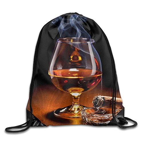 Whiskey Wallpapers Print Drawstring Backpack Rucksack Shoulder Bags Gym Bag Sport Bag