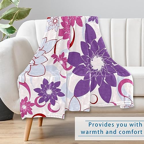 Couverture imprimée abstraite de fleurs douces finitions haut de gamme - 7