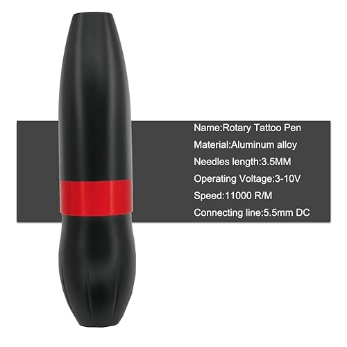 Miniatura 2 de Kit de tatuaje, kit completo de máquina de bolígrafo de tatuaje rotativo, máquina de maquillaje permanente, 20 piezas, fuente de alimentación de
