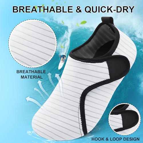 Unisex Barefoot Aqua Socks Ultra Thin Barefoot Water Shoes Quick-Dry for Beach Pool Surfing3