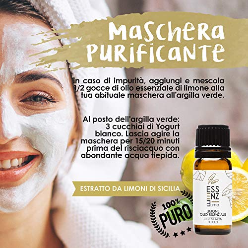 ESSENZE OLIO ESSENZIALE DI LIMONE Puro al 100%